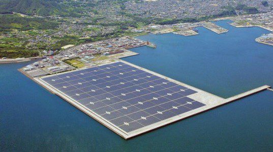 Kyocera crece con la mayor planta solar flotante en 2017
