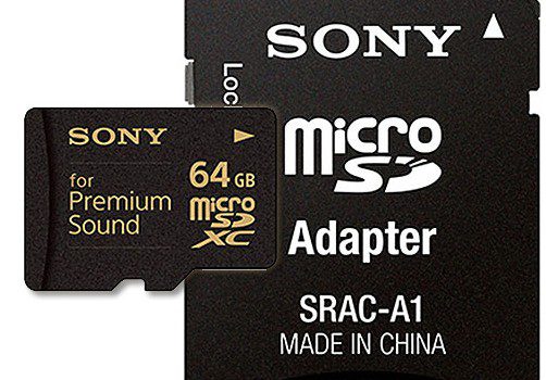 Sony 64GB microSDXC for Premium Sound