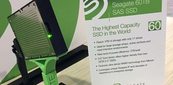 Disco duro SSD de 60 TB de Seagate