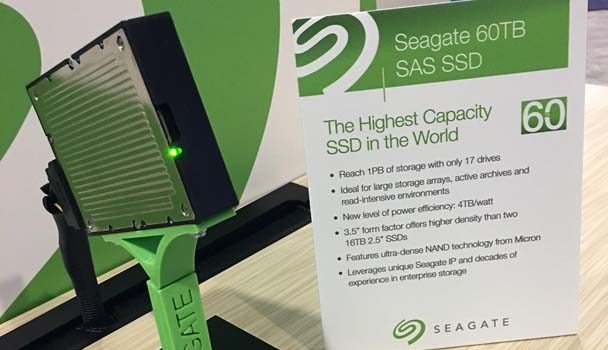 Disco duro SSD de 60 TB de Seagate