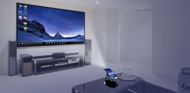Holofone, un phablet con Android y Windows 10 con proyector