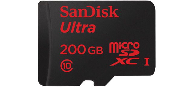 Sandisk microSDXC de 200GB se apunta a los récord