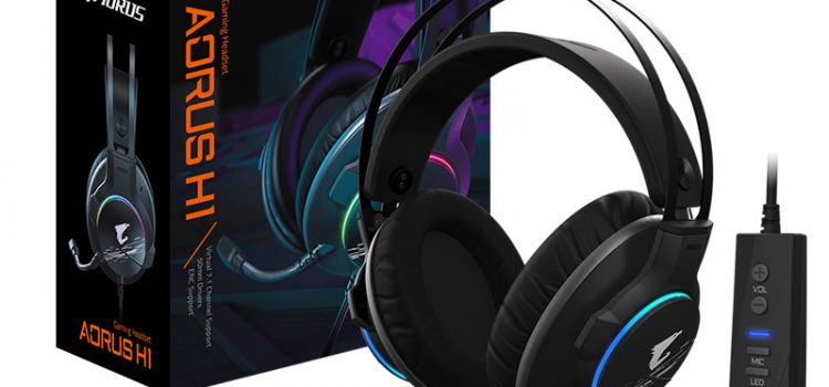 AORUS H1 de Gigabyte con cable, LED y micrófono